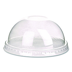 Eco-Products GreenStripe Cold Cup Dome Lids, With Hole, Fits 9oz to 24oz Cups, Clear, 100/Pack, 10 Packs/Carton (ECOEPDLCC)