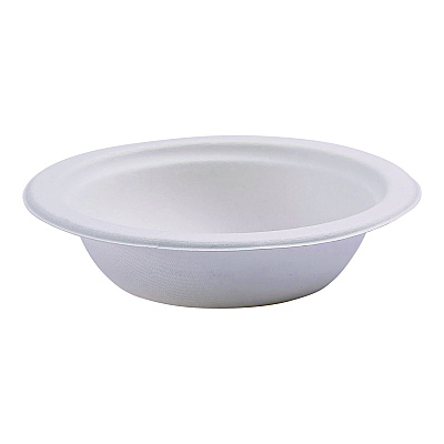 Eco-Products Renewable Sugarcane Bowls, 12 oz, Natural White, 50/Pack, 20 Packs/Carton (ECOEPBL12)