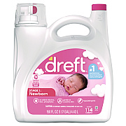Dreft Ultra Laundry Detergent, Baby Powder Scent, 150 oz Bottle, 4/Carton (PGC12128)