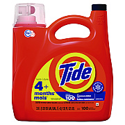 Tide Liquid Laundry Detergent, Original Scent, 132 oz Pour Bottle, 4/Carton (PGC12101)