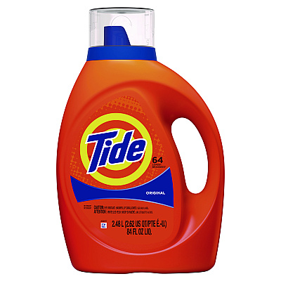Tide Liquid Laundry Detergent, Original Scent, 64 Loads, 84 oz Bottle, 4/Carton (PGC12108)