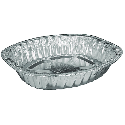 HFA Giant Rack Roaster Pan, 272 oz, 14.43 x 3.12 x 17.68, Silver, 100/Carton (HFA32400100)