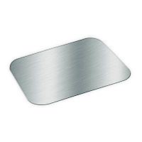 HFA Foil Laminated Board Lids, Fits 2061, 2062, 5.88 x 8.44, Aluminum, 500/Carton (HFA2062L)