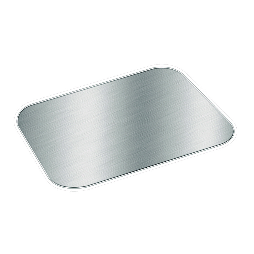 HFA Foil Laminated Board Lids, Fits 2061, 2062, 5.88 x 8.44, Aluminum, 500/Carton (HFA2062L)
