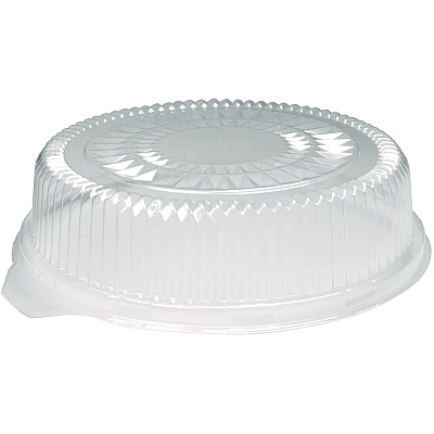 HFA Plastic Dome Lids, Embossed, Fits 4012/4013, 12" Diameter, 25/Carton (HFA4012DL)