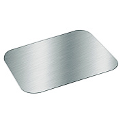 HFA Foil Laminated Board Lid for Take Out Containers, 6.25 x 8.37, White/Silver, 500/Carton (HFA4045L)