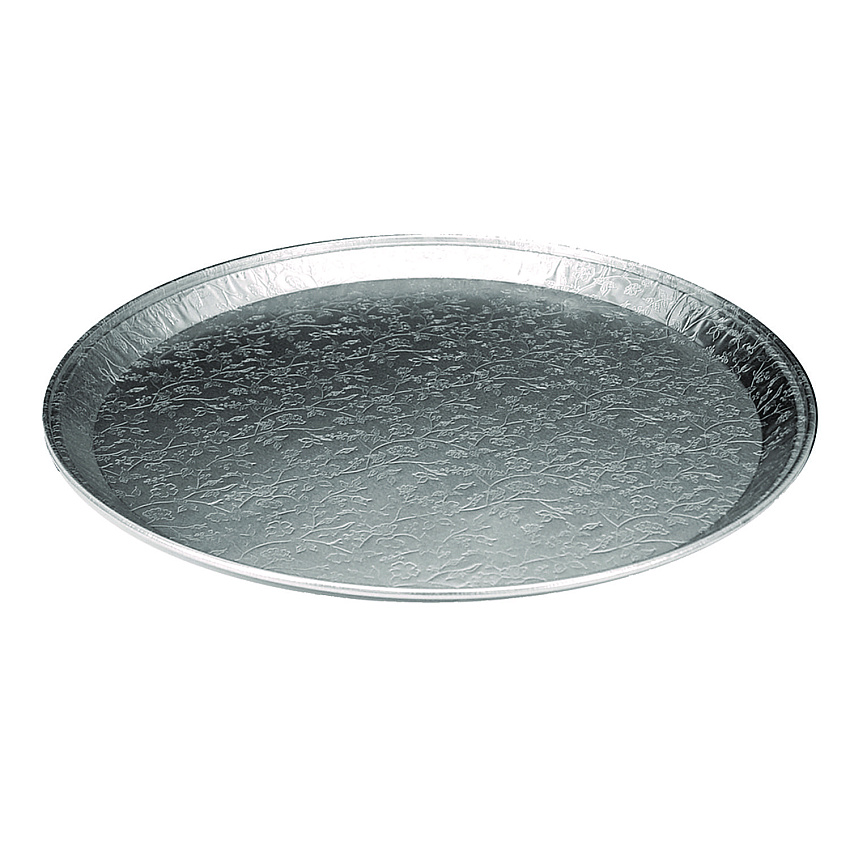 HFA Aluminum Embossed Tray, 12" Diameter, 25/Carton (HFA401380)