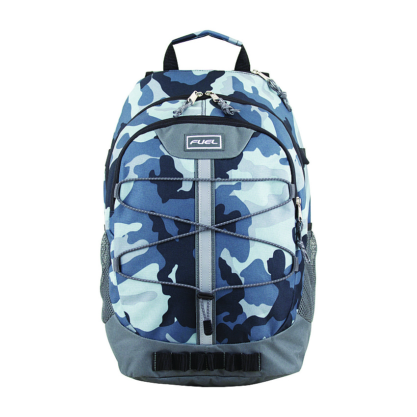 FUEL Terra Sport Bungee Backpack, 15.5", 12.5 x 7.75 x 18, Midnight Camo (117870STMNC)