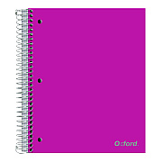 Oxford Five-Subject Notebook, 5 Subject, College Rule, Randomly Assorted Cover Color, (200) 11 x 9 Sheets (OXF10588)
