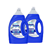 Dawn Platinum Liquid Dish Detergent, Refreshing Rain, 54.8 oz Bottle, 2/Pack (PGC04504)