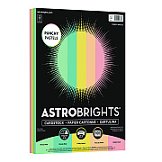 Astrobrights Color Cardstock -"Punchy Pastels" Assortment, 65 lb Cover Weight, 8.5 x 11, Assorted, 100/Pack (WAU91786)