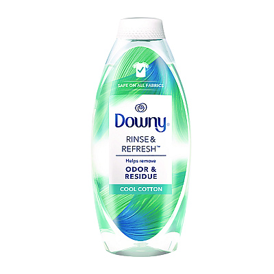 Downy Rinse and Refresh Liquid Fabric Softener, Cool Cotton Scent, 48 oz Bottle (PGC3700091446)