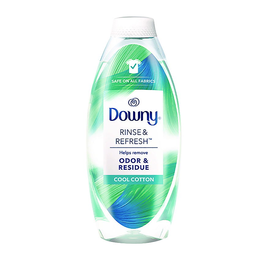 Downy Rinse and Refresh Liquid Fabric Softener, Cool Cotton Scent, 48 oz Bottle (PGC3700091446)