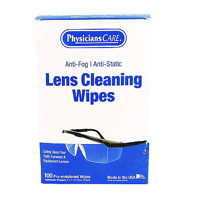 PhysiciansCare Lens Cleaning Wipe, 100/Box (PHY91295)