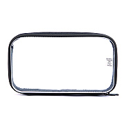Pep Rally Pencil Pouch, 9.25" x 2.17" x 5.12", Clear/Black (61748)