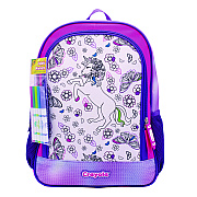 Crayola Color-Your-Own Backpack, Mystical Unicorn, 15 x 5 x 16, Pink/Purple (CYOB23CL56804ST)