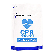 First Aid Only 9-Piece CPR and Sprains Treatment Pack, 9 Pieces, Resealable Plastic Bag (FAO91165)