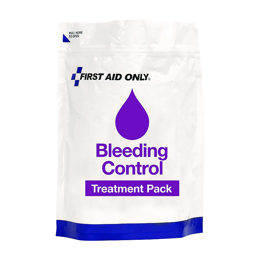 First Aid Only 12-Piece Bleeding Control Treatment Pack, 12 Pieces, Resealable Plastic Bag (FAO91166)