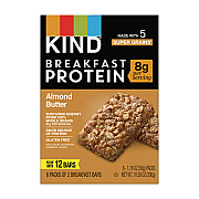 KIND Breakfast Protein Bars, Almond Butter, 1.76 oz Two-Bar Packs, 6/Box (KNDPHW41935)