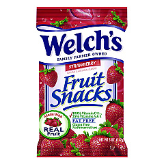 Welch's Fruit Snacks, Strawberry, 5 oz Pouch, 12/Box (WELPIM05096)