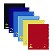 Roaring Spring Lefty Notebook, 1-Subject, Wide/Legal Rule, Assorted Cover Colors, (100) 10.5 x 8.5 Sheets (ROA13505)