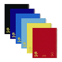 Roaring Spring Lefty Notebook, 1-Subject, Wide/Legal Rule, Assorted Cover Colors, (100) 10.5 x 8.5 Sheets (ROA13505)