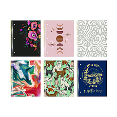 Roaring Spring Studio Series Notebook, 1-Subject, College Rule, Assorted Cover Set 3, (70) 11 x 9 Sheets (ROA11323)