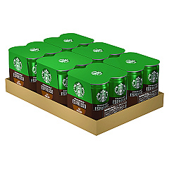 Starbucks Cold Brew Coffee, Doubleshot Espresso and Cream, 6.5 oz Can, 24/Carton (SBKPEP10451)