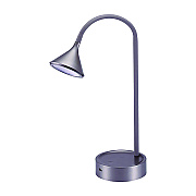 BLACK+DECKER Flexible Gooseneck LED Desk Lamp, with USB Port, Gray (BLDVLED1812GRBD)