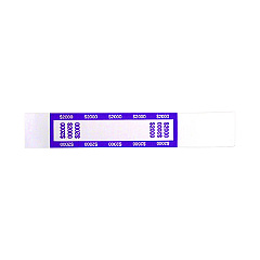CONTROLTEK Currency Straps, $20 Bill, $2,000, Self-Adhesive, 1,000/Pack (CNK560021)
