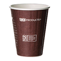 Eco-Products World Art Renewable and Compostable Insulated Hot Cups, PLA, 8 oz, 40/Pack, 20 Packs/Carton (ECOEPBNHC8WD)