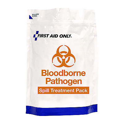 First Aid Only 15-Piece Blood-Borne Pathogen Treatment Pack, 15 Pieces, Resealable Plastic Bag (FAO91169)