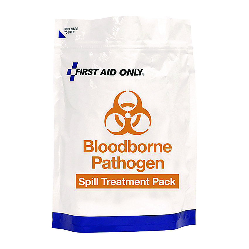 First Aid Only 15-Piece Blood-Borne Pathogen Treatment Pack, 15 Pieces, Resealable Plastic Bag (FAO91169)