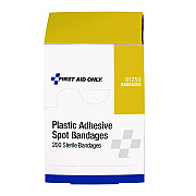 First Aid Only Plastic Spot Adhesive Bandages, 0.88" Dia, 200/Pack (FAO91250020)