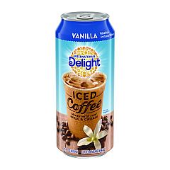 International Delight Iced Coffee, Vanilla, 15 oz Can, 12/Carton (ITDWWI07823)