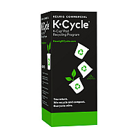 Keurig K-Cycle Cardboard Indoor Recycling Bin, Large, Cardboard, Black/Green/White, 5/Pack (KEU5000350631)