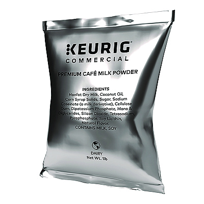 Keurig Premium Cafe Powders, Natural Milk, 16 oz Bag, 12/Carton (KEU5000370311)