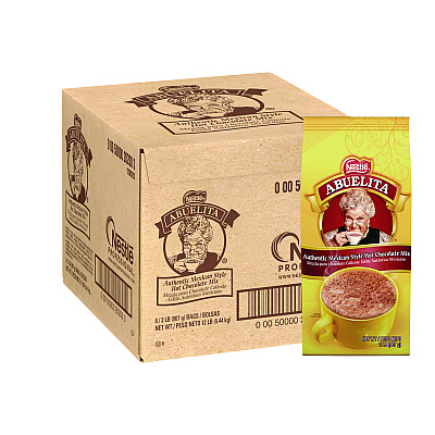 Nestl Mexican Style Hot Cocoa, Authentic Mexican Style, 2 lb Pouch, 6/Carton (NESNES202003)