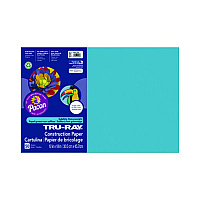 Pacon Tru-Ray Construction Paper, 70 lb Text Weight, 12 x 18, Atomic Blue, 50/Pack (PACP103401)