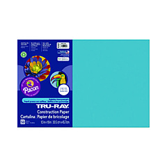Pacon Tru-Ray Construction Paper, 70 lb Text Weight, 12 x 18, Atomic Blue, 50/Pack (PACP103401)