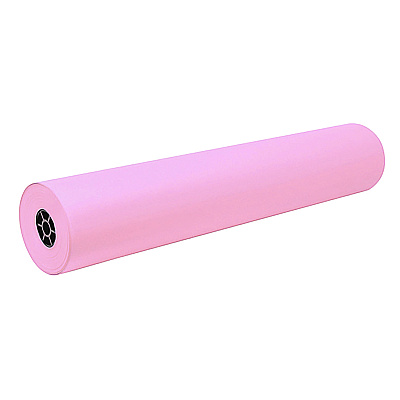 Pacon Decorol Flame Retardant Art Rolls, 40 lb Cover Weight, 36 x 1,000 ft, Decoral Pink (101204)