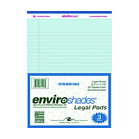 Roaring Spring Enviroshades Legal Notepads, 50 Blue 8.5 x 11 Sheets, 3/Pack (ROA74123)