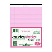 Roaring Spring Enviroshades Legal Notepads, 50 Pink 8.5 x 11 Sheets, 3/Pack (ROA74153)