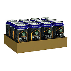 Starbucks Nitro Cold Brew Coffee, Dark Cocoa Sweet Cream, 9.6 oz Can, 12/Carton (SBKPEP20478)