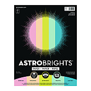 Astrobrights Color Paper - "Sprinkles" Assortment, 24 lb Bond Weight, 8.5 x 11, 25 Assorted, 300/Pack (WAU94000)