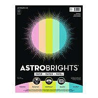 Astrobrights Color Paper - "Sprinkles" Assortment, 24 lb Bond Weight, 8.5 x 11, 25 Assorted, 300/Pack (WAU94000)
