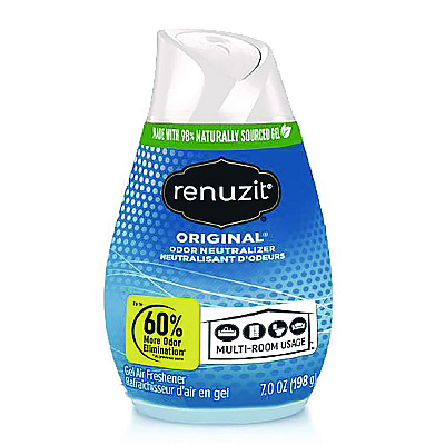 Renuzit Adjustables Air Freshener, Original Scent, 7 oz Solid, 12/Carton (AMY63133CT)