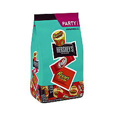Hershey's Party Pack Miniatures Milk Chocolate Variety, Assorted, 33.38 oz Bag (HRS20243)