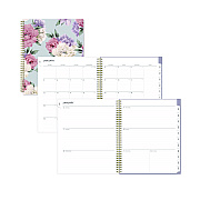 Blue Sky Tula Weekly/Monthly Planner, Floral Artwork, 11" x 8.5", Purple/Pink/White Cover, 12-Month (Jan to Dec): 2026 (143971)