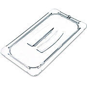 Carlisle StorPlus Polycarbonate Handled Universal Lid, 7 x 12.5 x 0.88, Clear, Plastic (CFS10270U07)